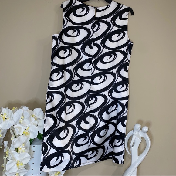 MIXIT Black & White Sequined Cocktail Dress sz 16 - Picture 6 of 7